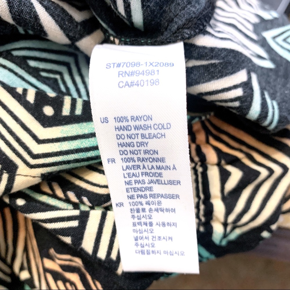 Geometric Pattern Tie Strap Romper - image 6